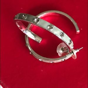 NWOT GIVENCHY Hoop Earring 1 3/4"